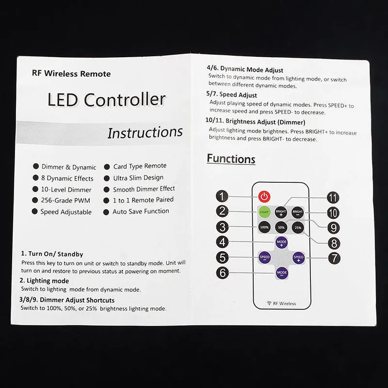 NEW-Mini-RF-Wireless-Led-Remote-Controller-Led-Dimmer-Controller-For-Single-Color-Light-Strip-SMD5050 (3)