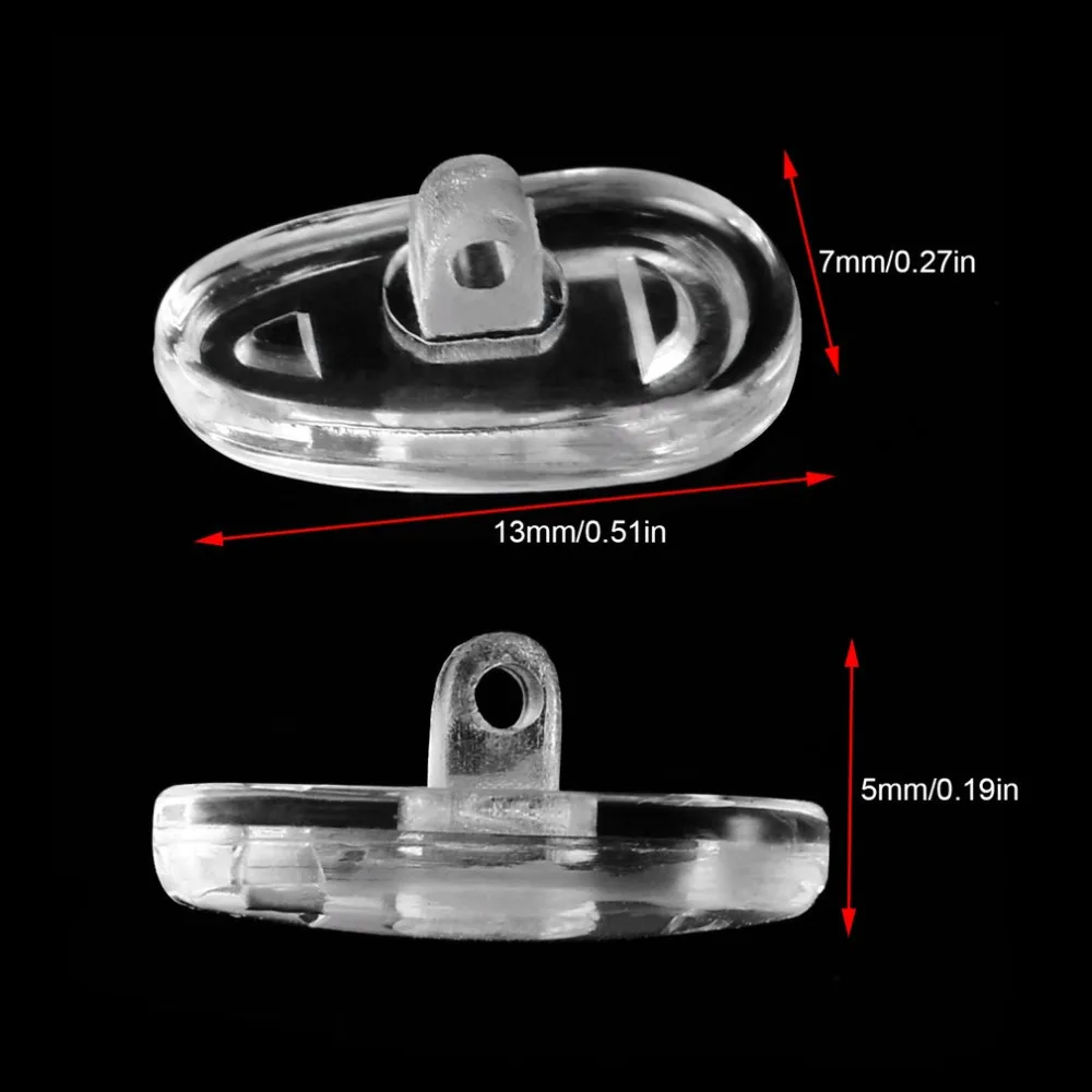 25 пар 13 мм Силиконовые носовые упоры с винтом на носовые упоры, инструмент для ремонта носоупоров для очков, солнцезащитные очки, аксессуары для очков A3