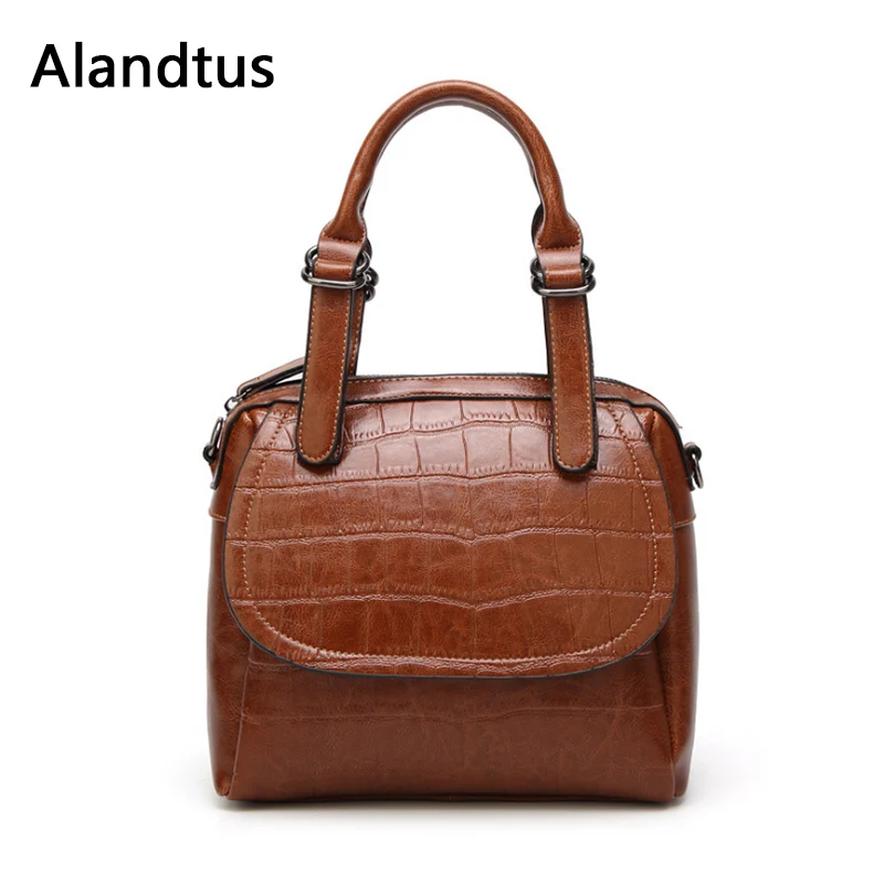 

Alandtus Luxury Handbags Women Bags Designer PU Leather Handbag Shoulder Bags For Women Large Ladies Hand Bags Bolsa Feminina