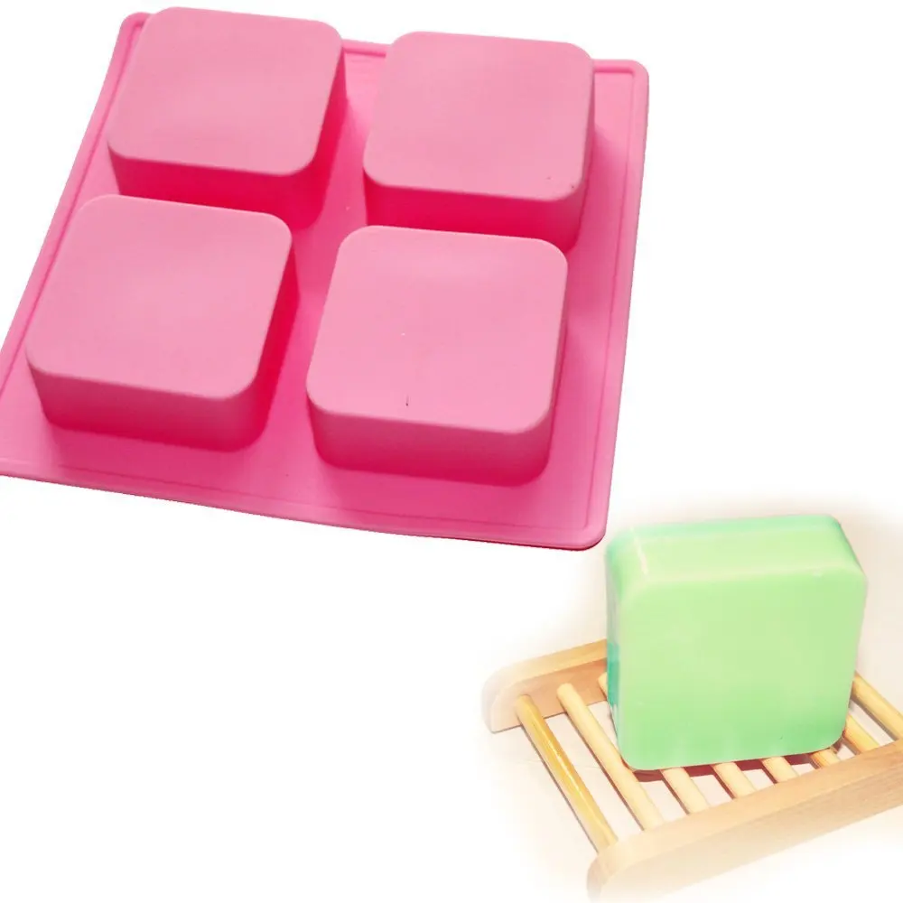 

Geometric Basic Plain Square Soap Mold Candle Making for Homemade Craft
