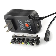 50 шт. 30 Вт Универсальный переменный ток регулируется мульти напряжение адаптер зарядное устройство переключение сменный сетевой адаптер зарядное устройство