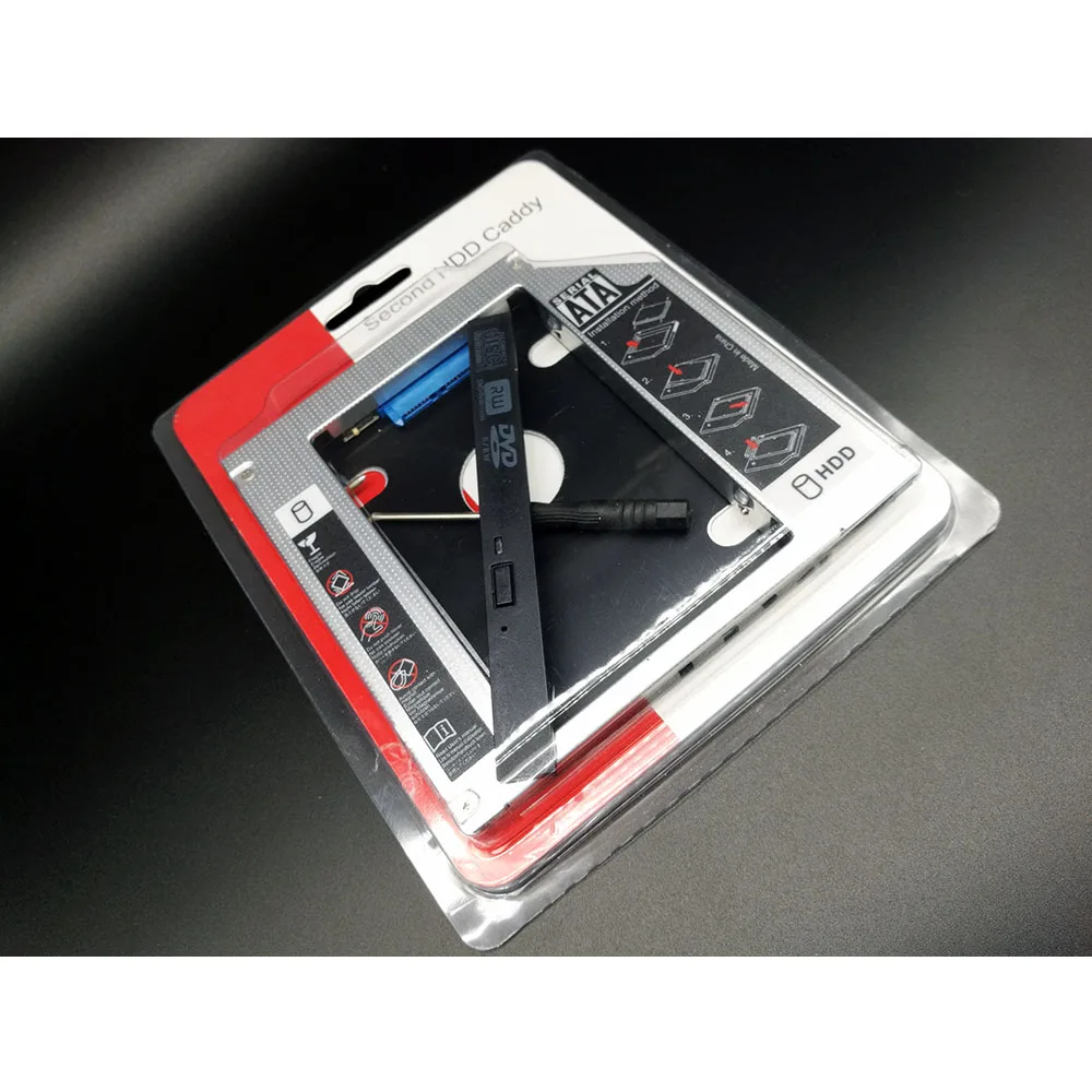 10PCS LOT Universal Second 2 5 HDD SSD Caddy 12 7mm SATA To SATA Hard Drive