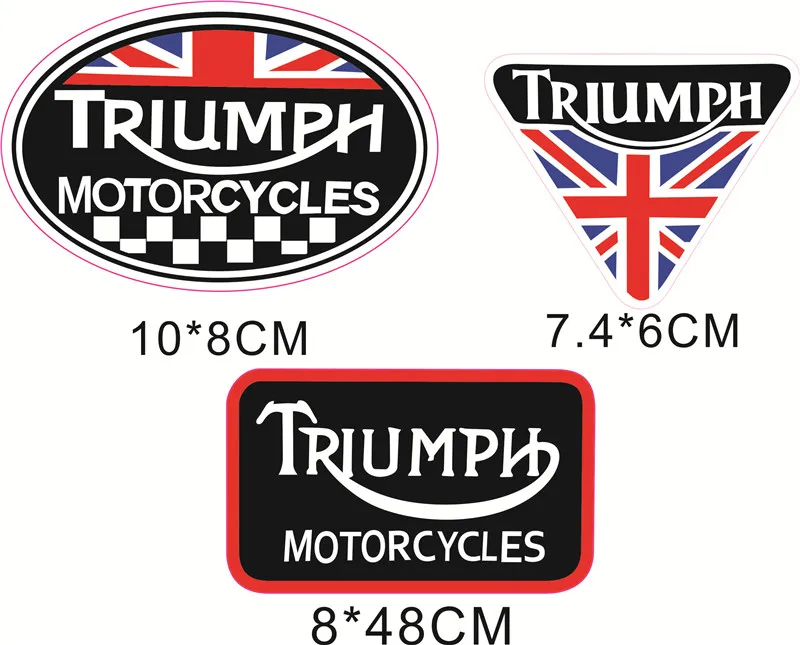 

One piece For Triumph helmet motorcycle moto bike Sticker Decal Waterproof M18