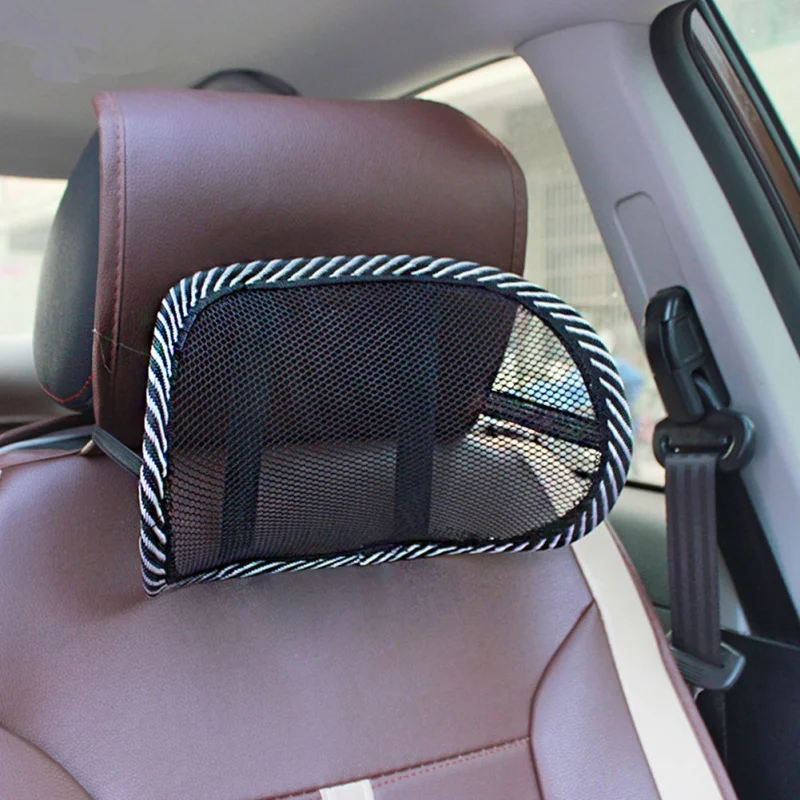 Car Neck Pillow Cushion Headrest Empty Net Mini Mesh Summer Travel Head Protection Interior Accessories OX | Автомобили и