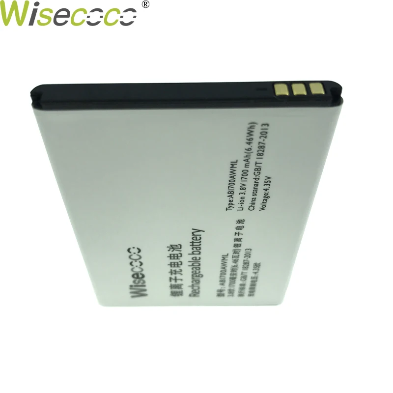WISECOCO в наличии оригинальный аккумулятор AB1700AWML для сотового телефона Xenium S388 Philips