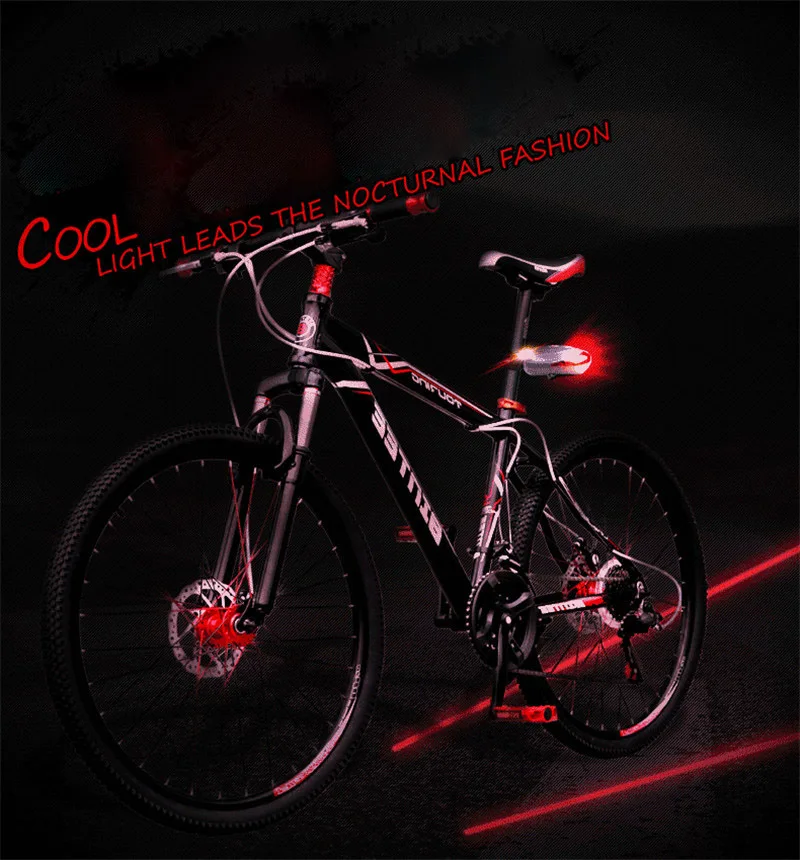 Perfect 1 Pcs Bicycle Light 5 Leds And 2 Lasers Mountain Road Bike Safety Night Lights Cycling Rear Tail Lamp Flashlight Taillight 0.22 8 Perfect 1 Pcs Bicycle Light 5 Leds And 2 Lasers Mountain Road Bike Safety Night Lights Cycling Rear Tail Lamp Flashlight Taillight 0.22 8