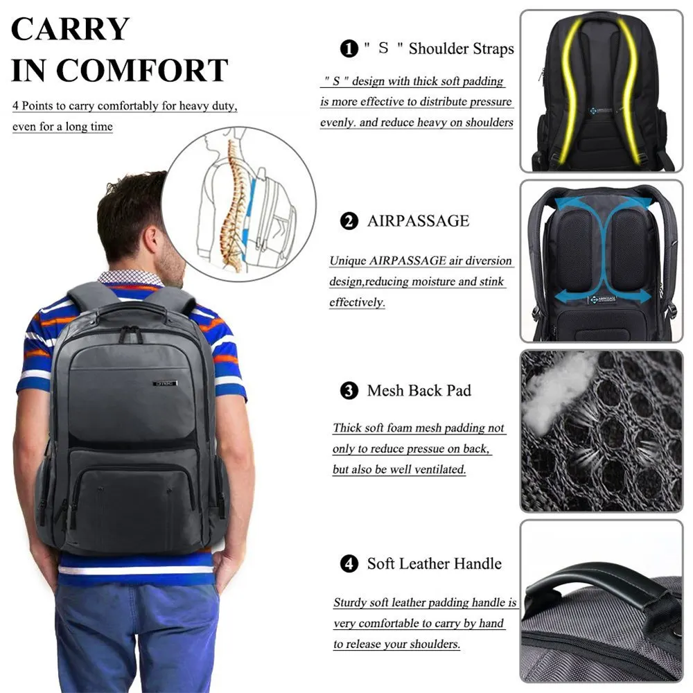 ventilated laptop backpack