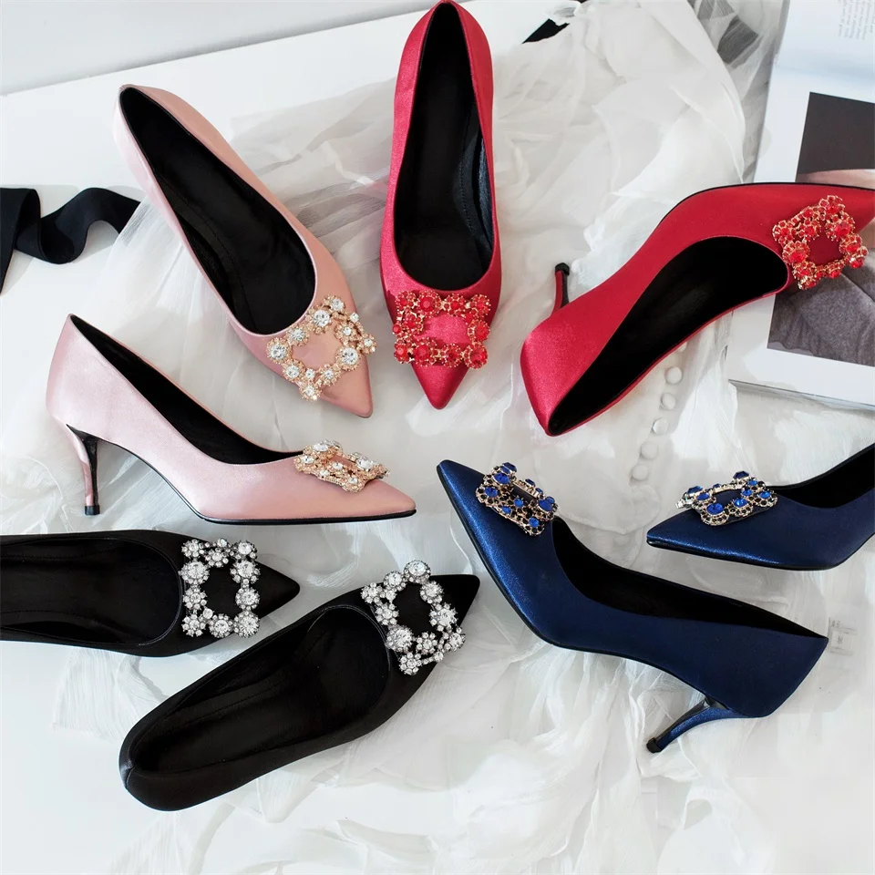 

Fashion Women Pumps Elegant 6CM High Heels Sexy Women Heel Shoes Pointed Toe Ladies Shoes Women Pumps