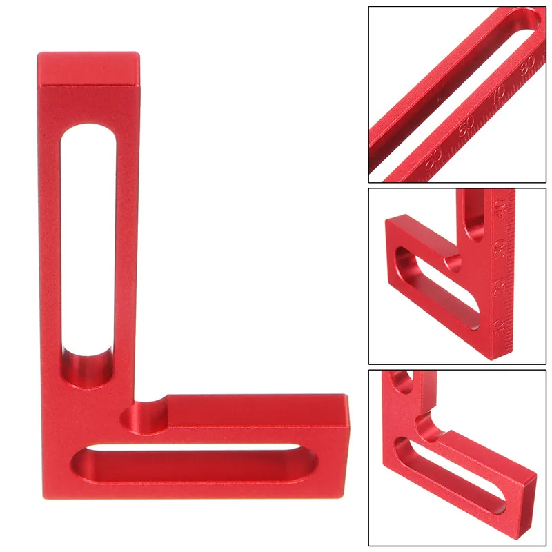 

100MM*50MM Mini Clamping Squares Measurement Tool 90 Degree L-Squre Right Angle Height Ruler Precision Woodworking Clamping Tool