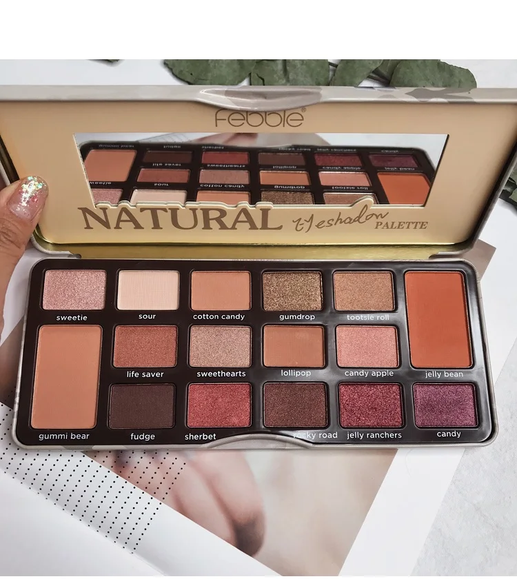 Paleta de Sombra de Olho em pó Encantadora Cores Maquiagem Sombra Palete Shimmer Pigmento Fosco Brilho Nude Smoky Cosméticos 16 13 Beleza e saúde