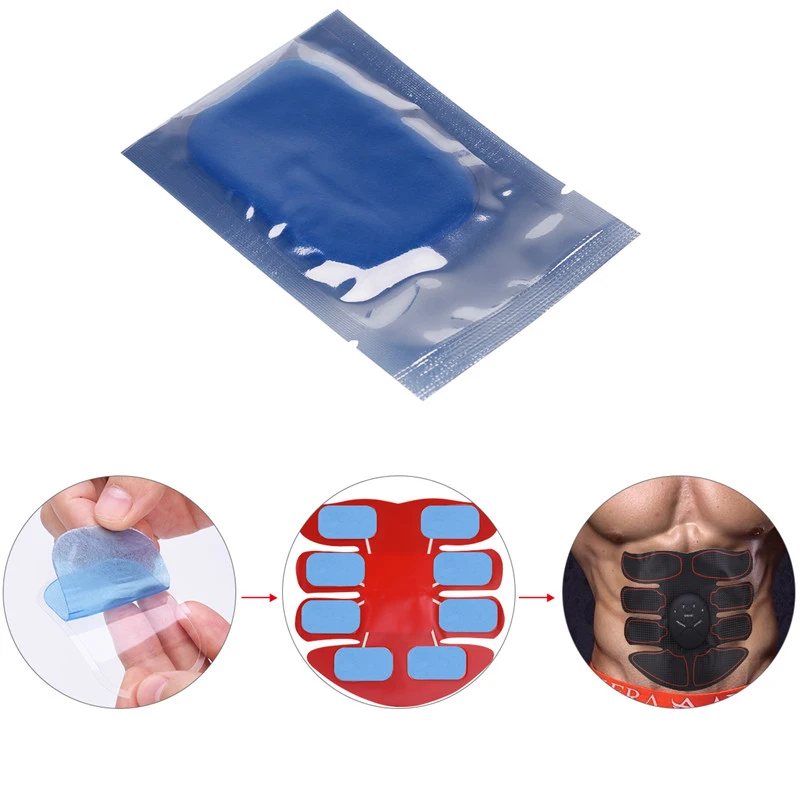 

16 PCS Muscle Abdominal Exerciser Hydrogel Gel Stickers Toning Belt Machine Sticker Smart Stimulator Training Gear Fitness Tool