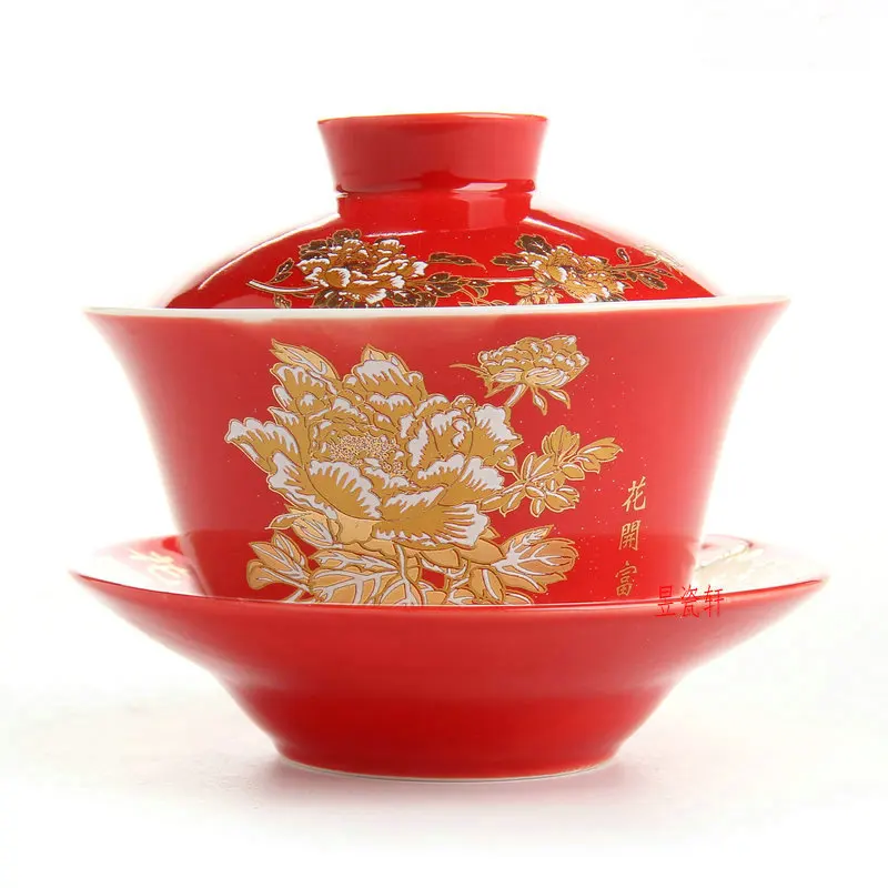 

1piece 10colors 200ML Ceramic Tea Tureen Teaware Kung Fu Tea Set Home Decoration Boyfriend Husband Business Love Wedding Gift