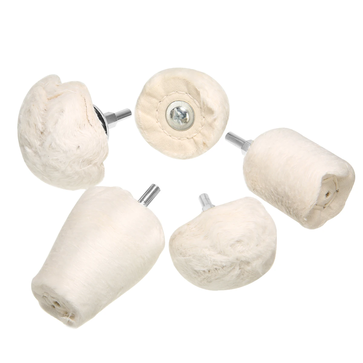 5pcs/set Buffing Pad Polishing Mop Wheel for Metal Aluminum Chrome Car Buffer Polisher Drill Attachment