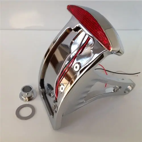 Universal Motorcycle Vertical Axle Mounted Brake Light License Plate