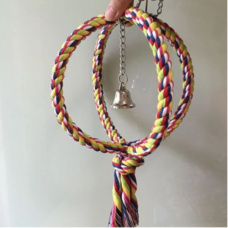 High Quality Pet Bird Parrot Standing Ring Parrot Bird Toys Bird Cage Decoration Climbing Toy