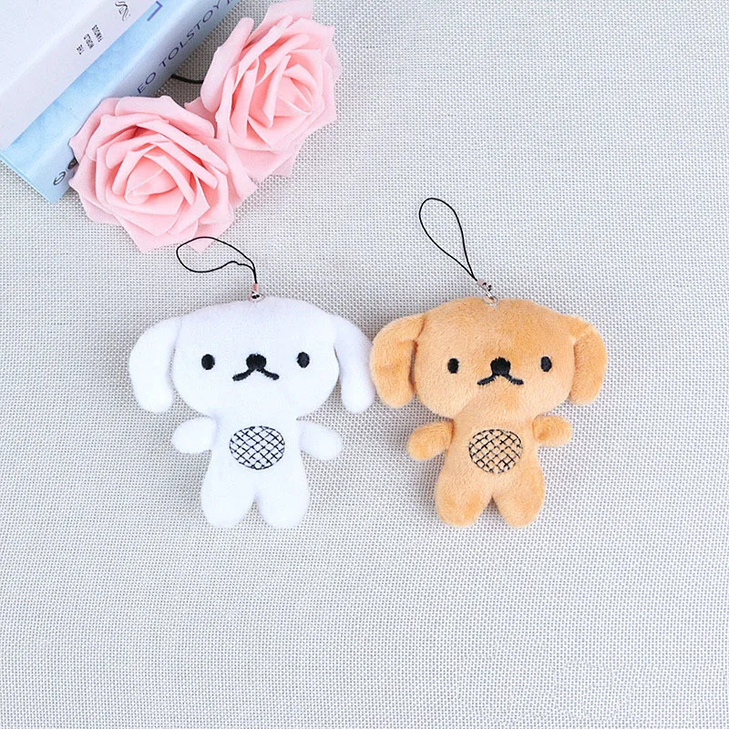 

10CM Plush Toy Puppy Key Ning Pendant Plush Toy Human Dog Key Chain Decoration Girl Bag Trailer Key Pendant Children Gift