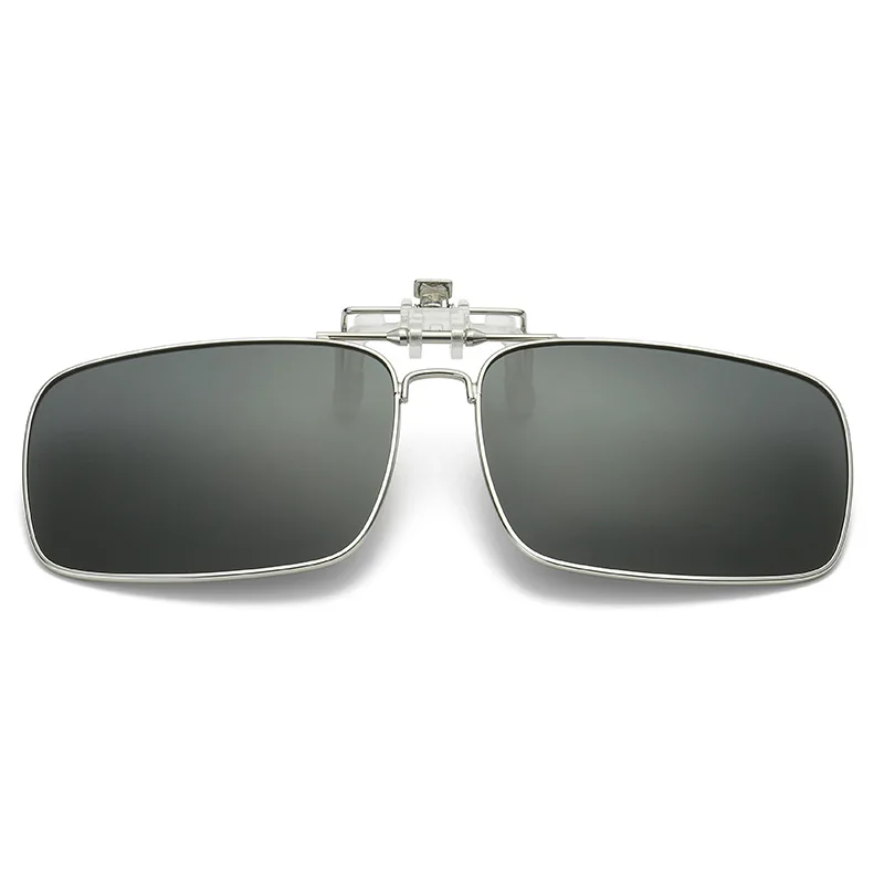 Flip Up Clip on Sunglasses Men Polarized Yellow Lens Night Vision Women Car Driving Gogglesanti Male Myopic Clips Eyeglasses