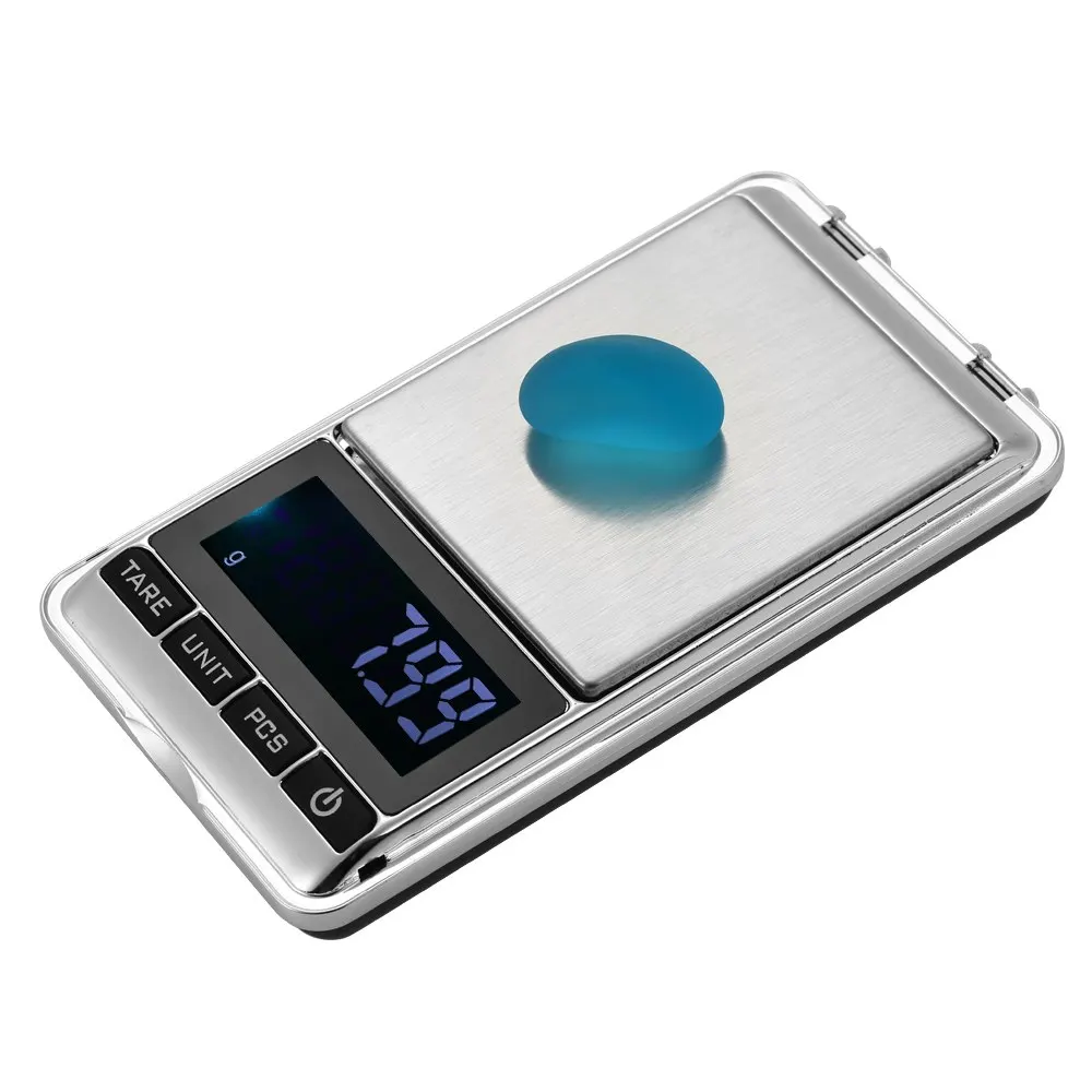 Электронные весы High-точные карманные весы ювелирные изделия весы мини еда кухня весы кухонные с ЖК-дисплей