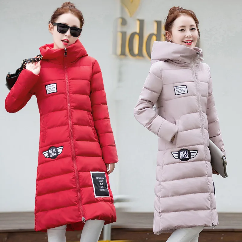2016 High Quality Winter Parkas Thickening Warm Clothes Long Coat Parka Down Cotton Jacket Women Tops