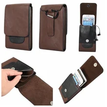Роскошный 6,3 дюймовый кожаный бумажник для телефона Iphone XR XS MAX 8 7 6 Plus Note9 S9 слот для карт флип наличные набедренный Пояс зажим Чехол 1 шт