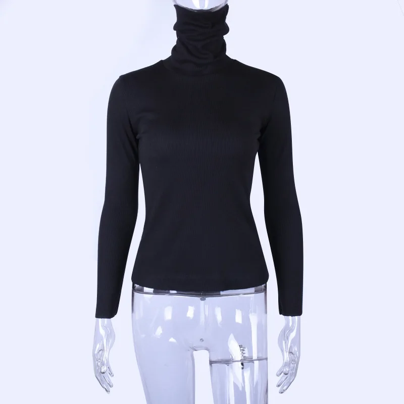 ZHYMIHRET, весна, ребристая водолазка, Женская флуоресцентная футболка с длинным рукавом, вязаные топы, Camiseta Mujer, уличная одежда