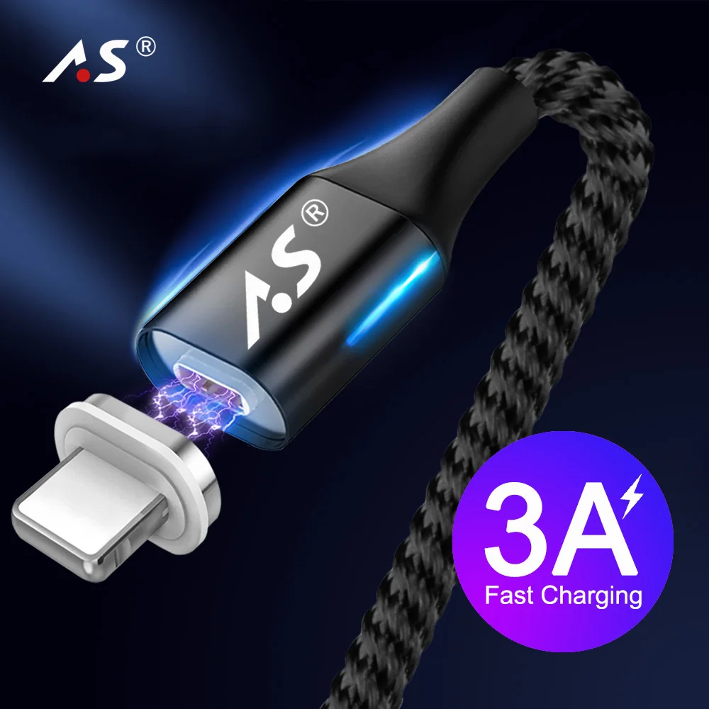 A.S для iPhone х зарядное устройство USB кабель передачи данных 3A быстрой зарядки и 8 Plus