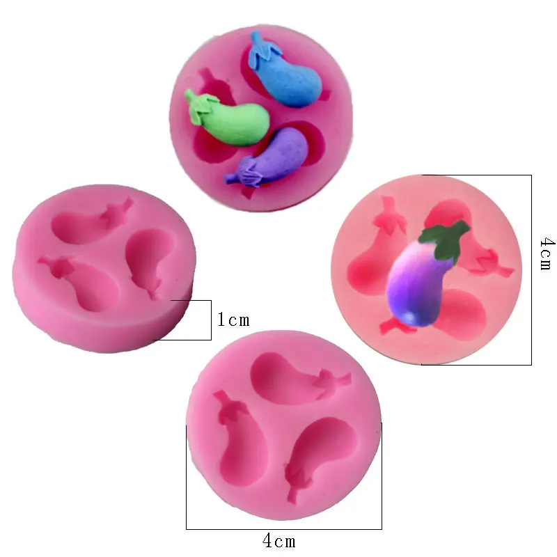 1 шт. 3D форма для фруктов овощей тортов Fondant шоколада глины конфет силиконовые