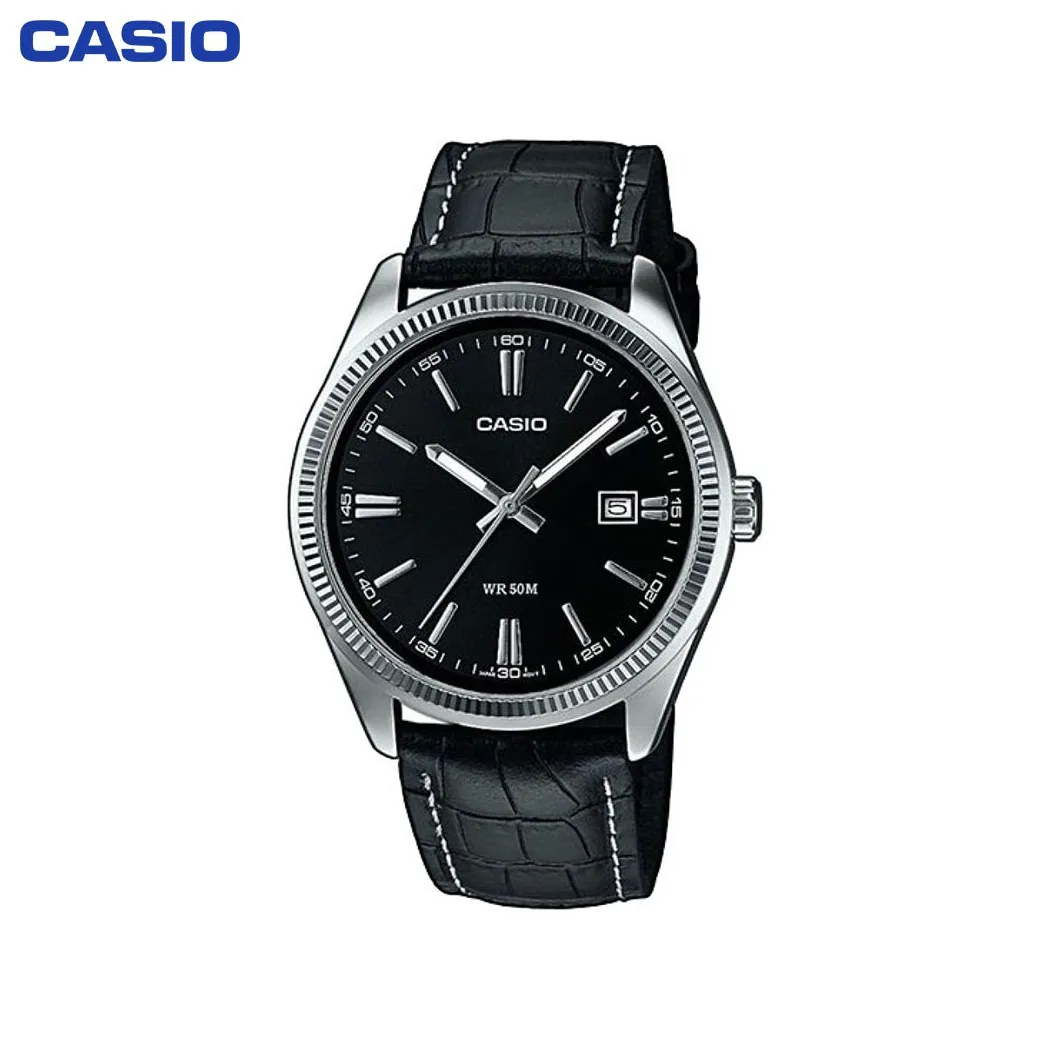 Наручные часы Casio MTP 1302PL 1A мужские кварцевые на кожаном ремешке|Кварцевые часы| |