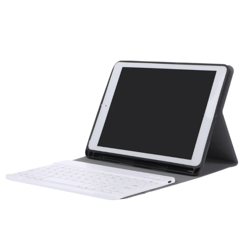 Съемная Bluetooth клавиатура Folio Stand крышка Карандаш держатель для iPad 9,7 2018