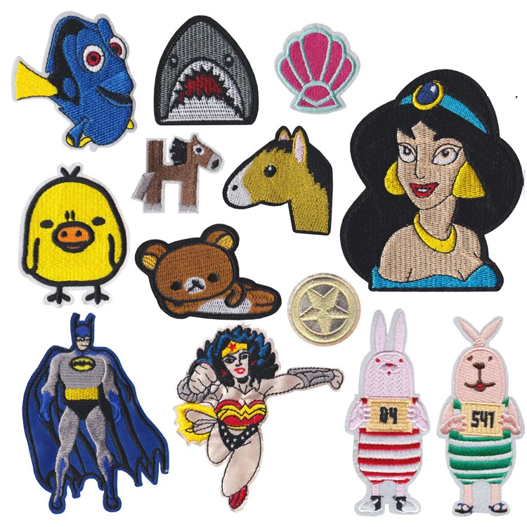 

Cartoon Bear Princess Patch for Clothing Iron on Embroidered Sewing Applique Cute Sew on Fabric Badge DIY Apparel Accessories