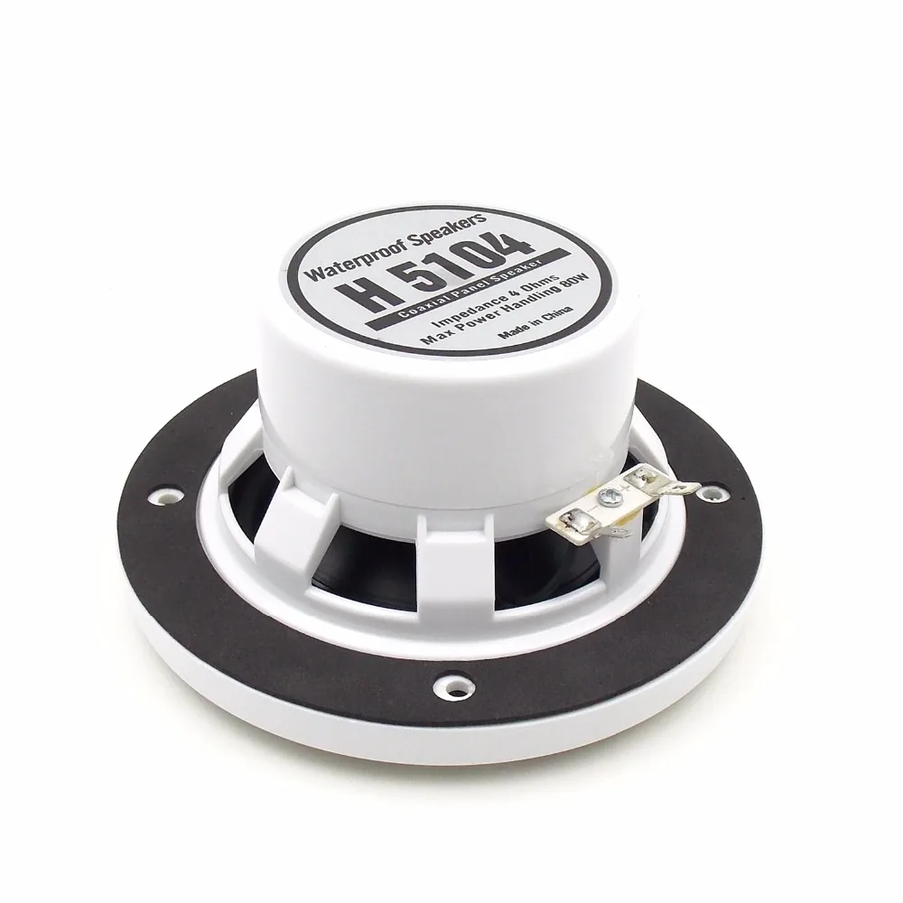 4" inch 160W 2 Way Waterproof Marine Boat Speakers Use for ATV Motorcycle / Yacht / Sauna Room SPA Boat