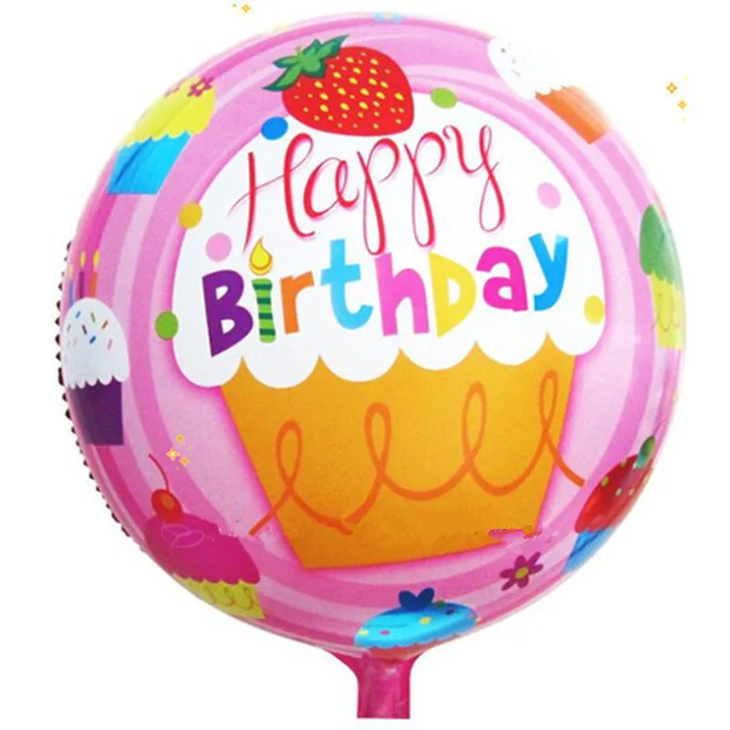 50 шт. 18 дюймов с днем рождения воздушный шарик из алюминиевой фольги гелиевые шары украшения для дня рождения Детские игрушки - Цвет: Бургундия