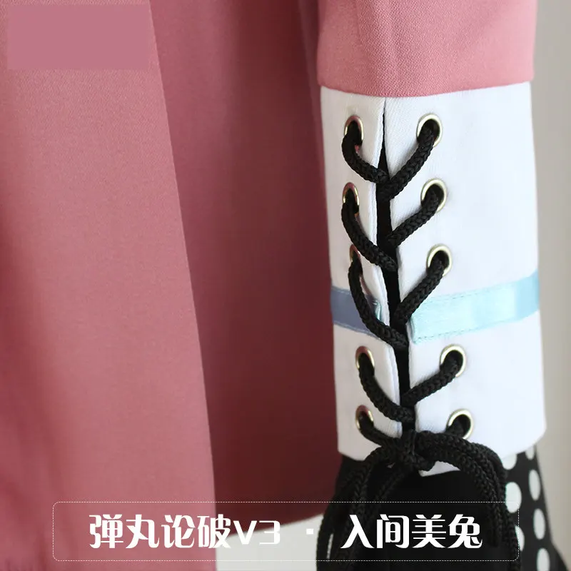 Женский костюм для косплея Miu Danganronpa V3 Iruma платье с длинным рукавом и розовая юбка
