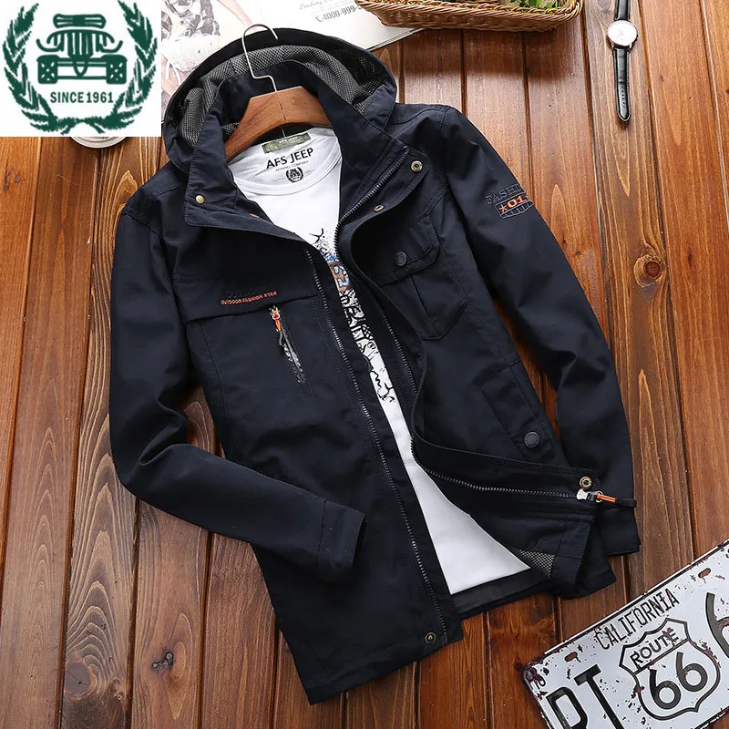 ZHAN DI JI PU бренд мужские ветровки куртки и пальто плюс размер 3XL 4XL 130