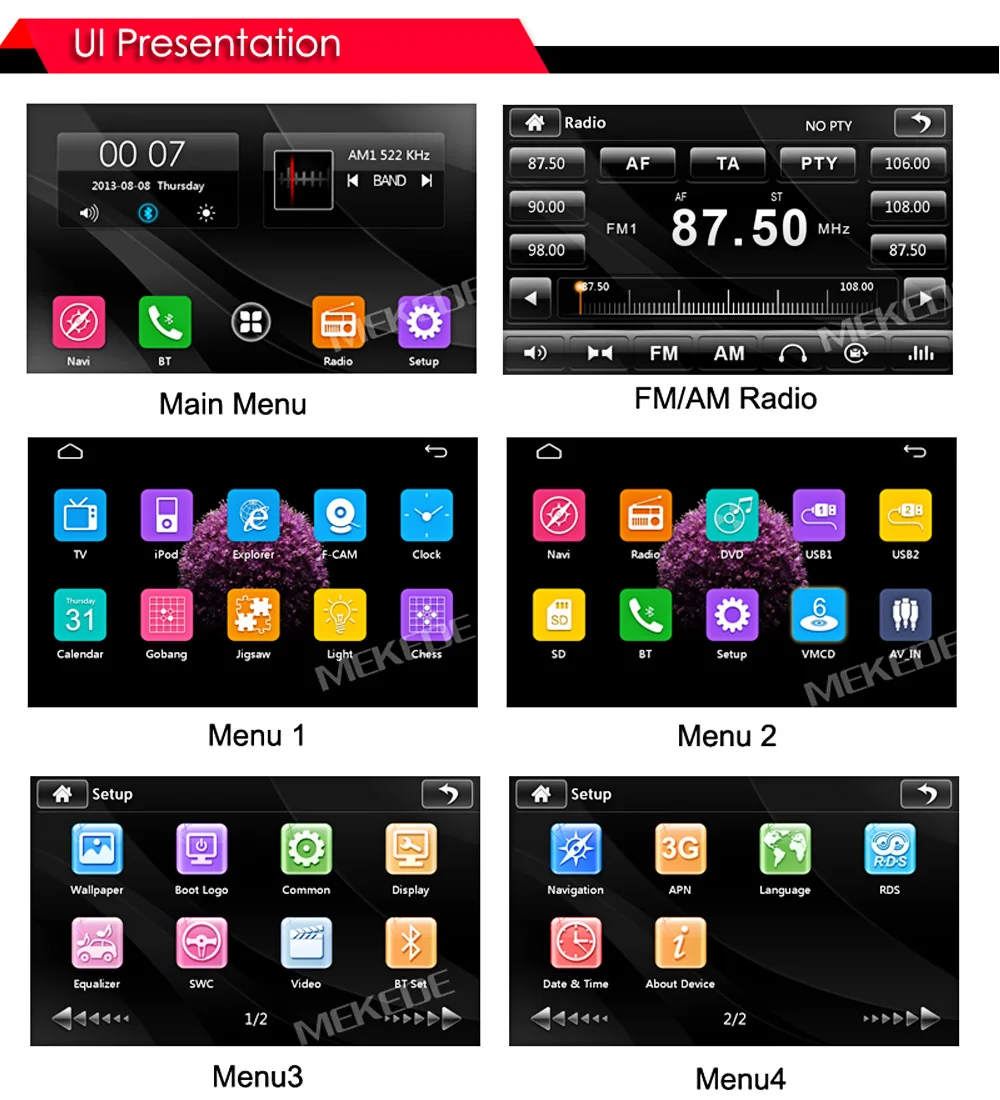 Clearance In stock 2DIN Car DVD Player GPS Navi for Ford Focus Mondeo Galaxy Kuga with Audio Radio Stereo Head Unit BT RDS Free MAP MIC 25