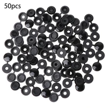 50Pcs Hinged Plastic Screw Cover Fold Cap Button For Furniture Decorative Cover vwr histology cassettes orange biopsy cassette with hinged plastic covers