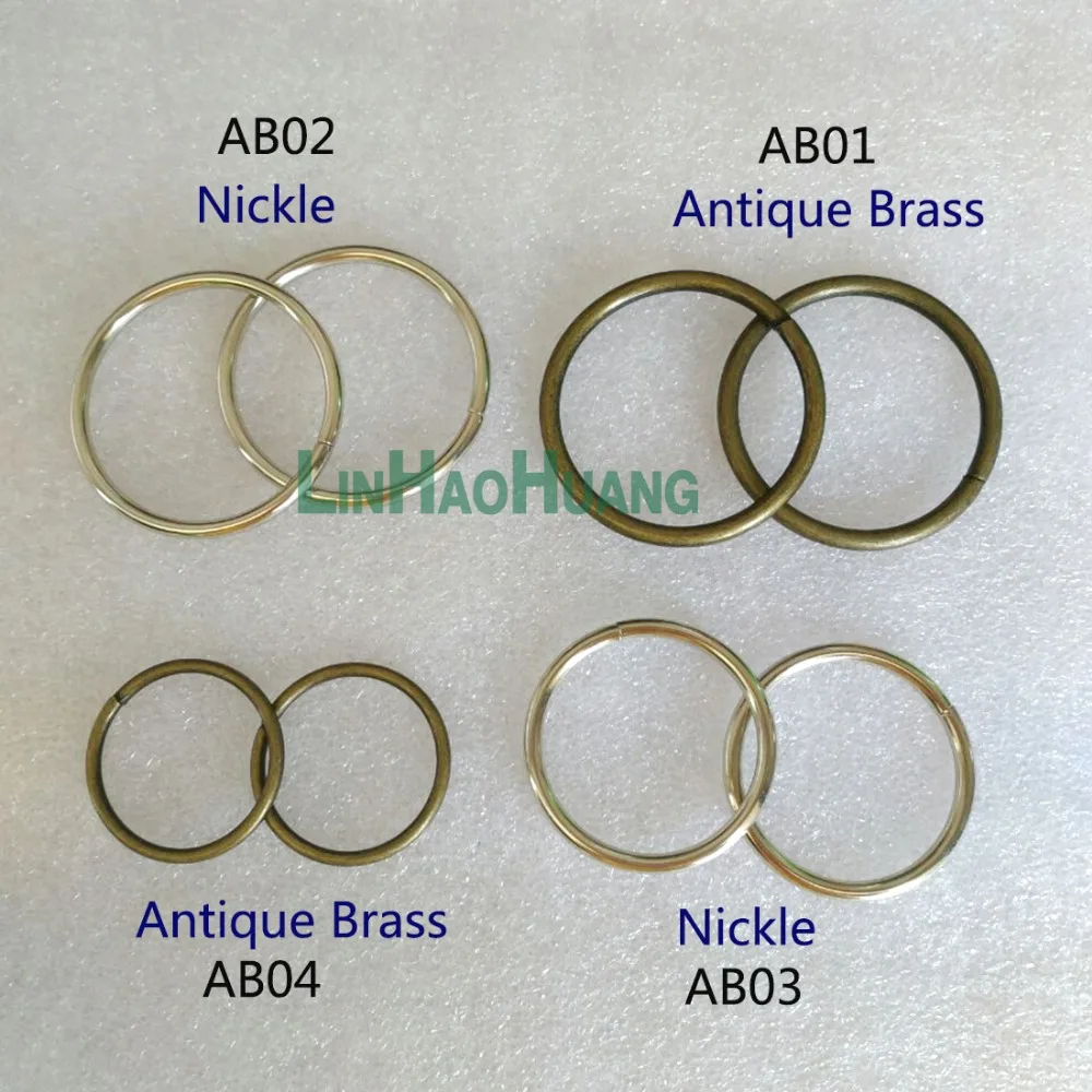 

50pcs/lot Wholesale Iron O ring open round ring silver / bronze color for bags free shipping 201506101105