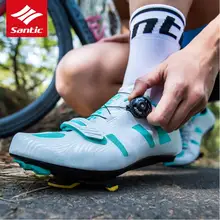 Santic Women Cycling Road Shoes 2018 New Pro Road Bike Shoes Racing Cycling Athletic Racing Team Bicycle Shoes Breathable