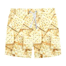 Летняя новая красивая детская пляжная одежда Мальчикам Низ штаны cookies печатных дети мальчики характер Спортивные шорты свободные шорты для мальчиков