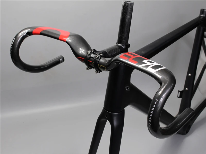 EC90 углеродного волокна из углеродного волокна, шоссейный велосипед средиземноморская ручка руль из углеродного волокна, руль для шоссейного велосипеда из 31,8*400 420 440 мм