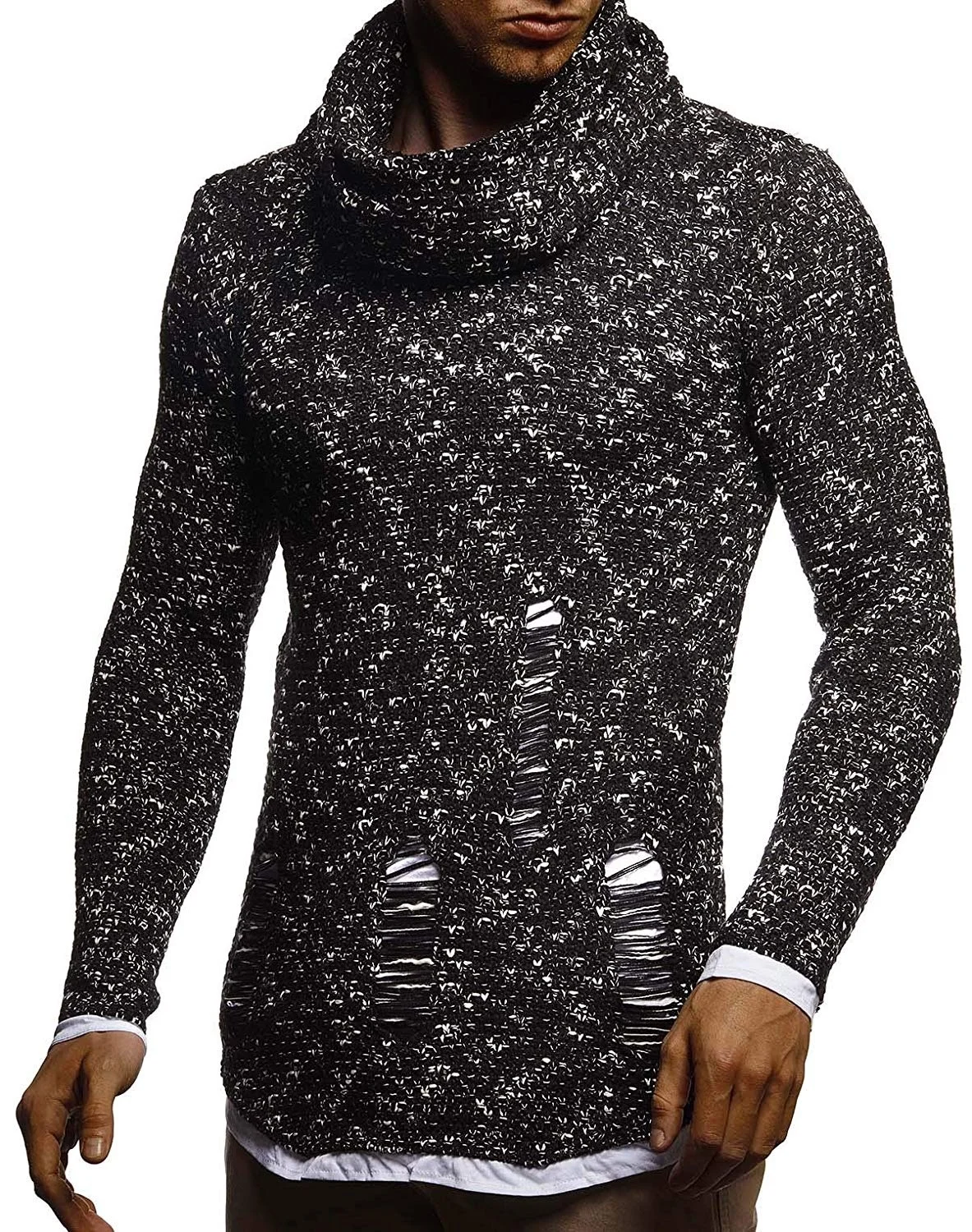 Men's Sweater Knitted Shawl Turtleneck Sweater Pullover Winter Hip Hop Streetwear Long Sleeve Fashion High Quality Man's Sweater Men's Sweater Knitted Shawl Turtleneck Sweater Pullover Winter Hip Hop Streetwear Long Sleeve Fashion High Quality Man's Sweater