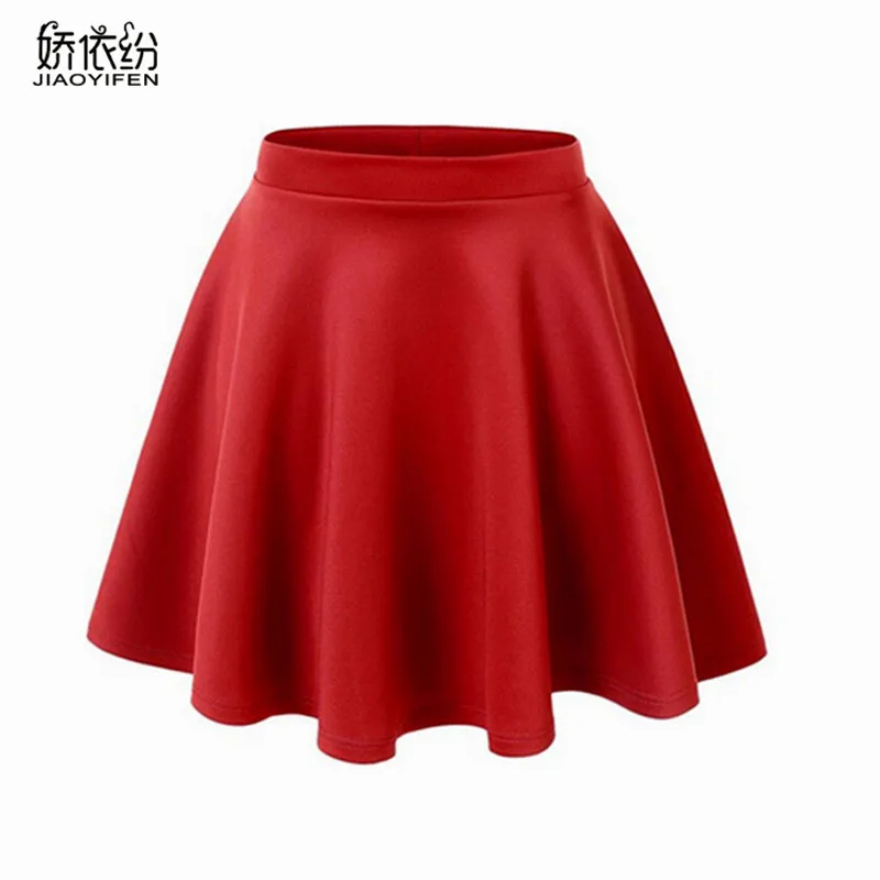 

2017 New Summer Women's Style Korean Skirts Fashion Sexy Girl Mini Elastic Pleated Skirt for Female JYF Brand