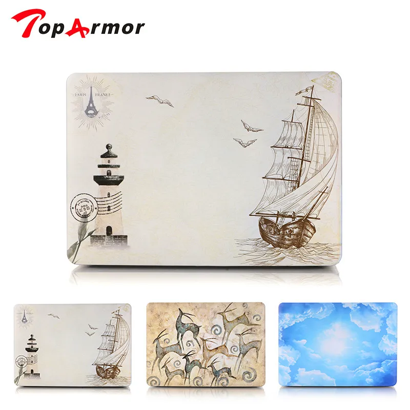 

TopArmor Sailboat Ultra Thin Light Weight Pattern Laptop Hard Case Shell Cover for Apple Macbook Air 13.3 inch / 11 / 15 inch