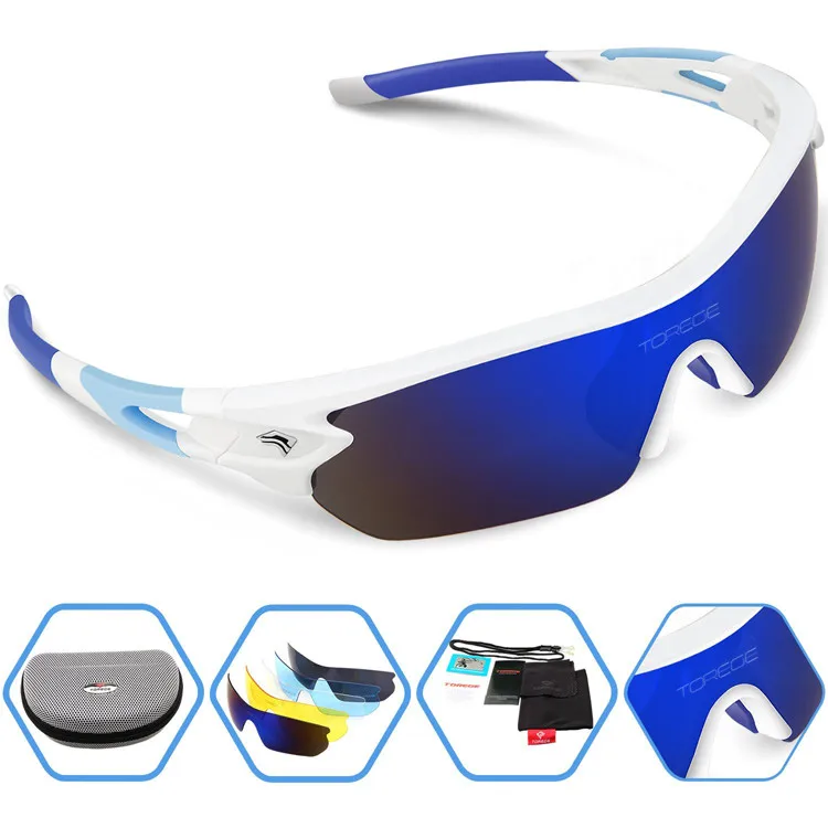 Поляризованные солнцезащитные очки для спорта на открытом воздухе для мужчин Женщины Велоспорт Бег Рыбалка Гольф TRG002