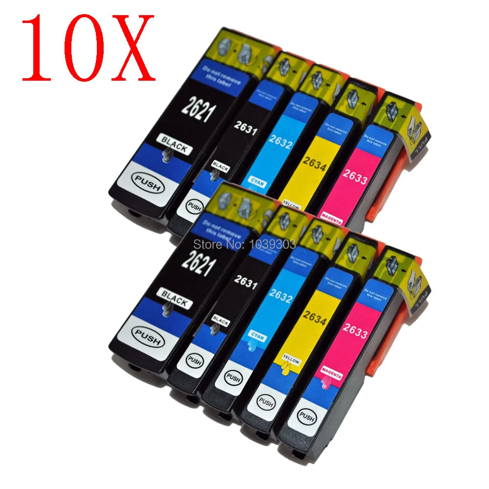 

10x T2621 чернильный картридж, совместимый с Epson XP600/XP-600/XP600 XP610/XP610 XP620/XP-610/XP620 XP700/XP-620 принтер