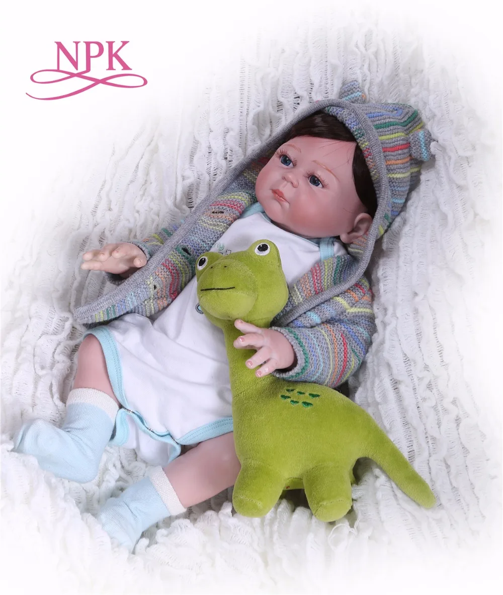 

NPK 19 Inch full body silicone Reborn Baby Doll Touch Real fashion gifts toys Baby Doll New Designed Xmas Gifts hot sale