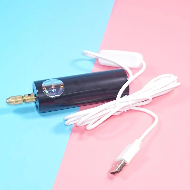 

Electric Hand Drill Wrench 5V Hand Motor Hole Making Resin Jewelry Mini Drill Usb
