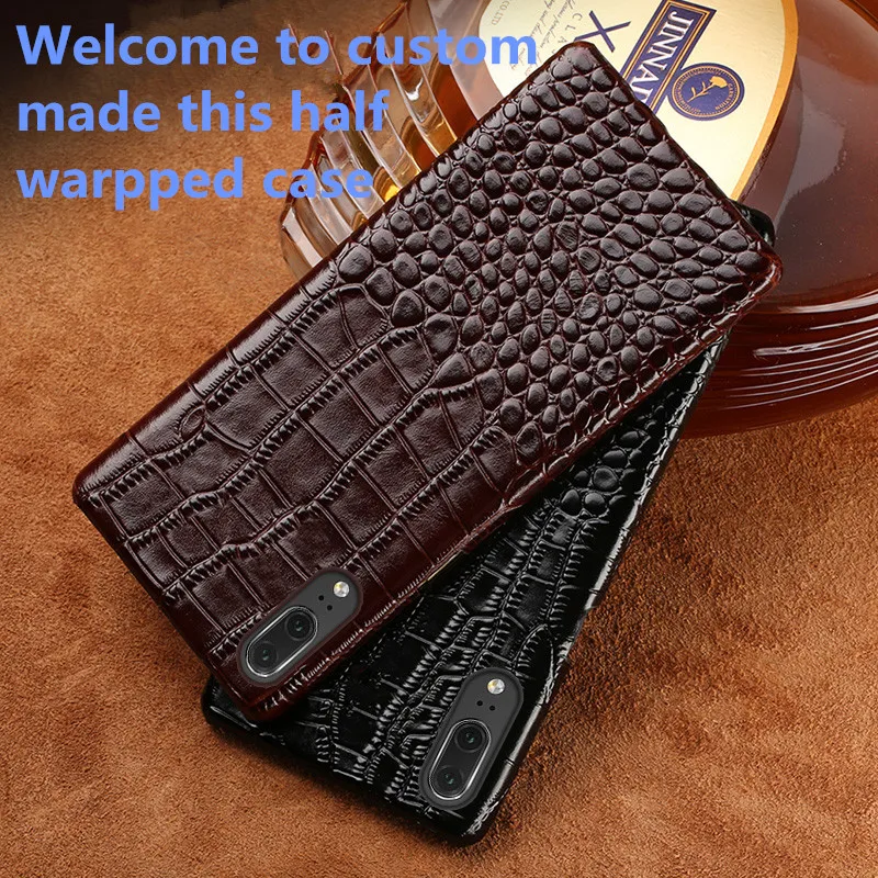 RL12 Business Style Genuine Leather Half Wrapped Case For Asus Zenfone