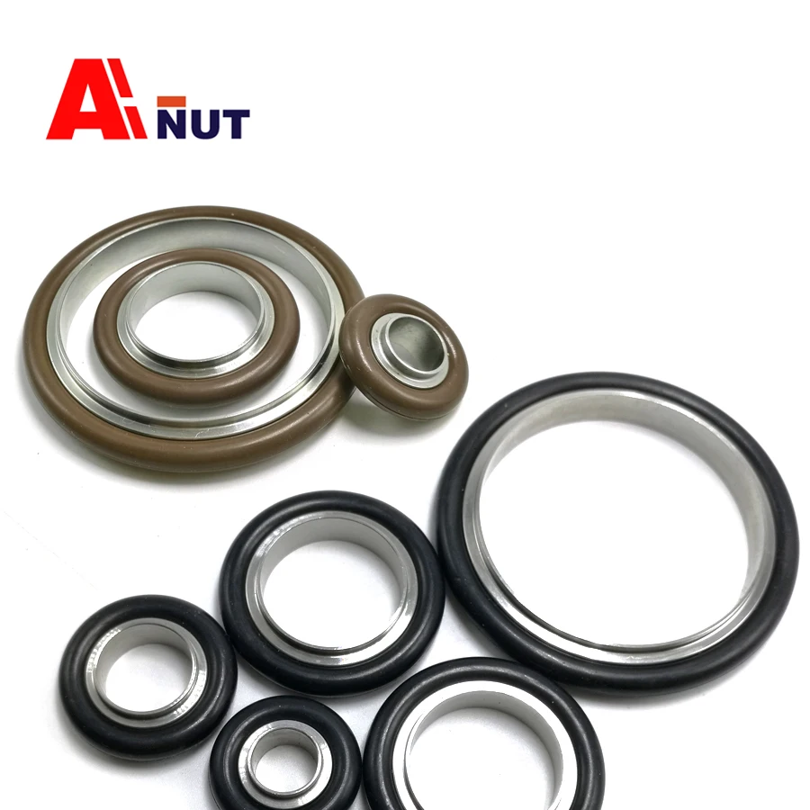 

KF10-KF50 rubber bracket , KF fluorine rubber connecting bracket , o-ring gasket sus304 acrylonitrile-butadiene rubber gasket