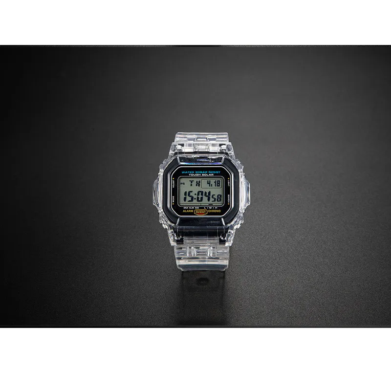 Силиконовый резиновый ремешок для часов и ободок для DW5600 GWB5600 GMW5610 DW5700, прозрачный ремешок для часов и чехол с инструментами